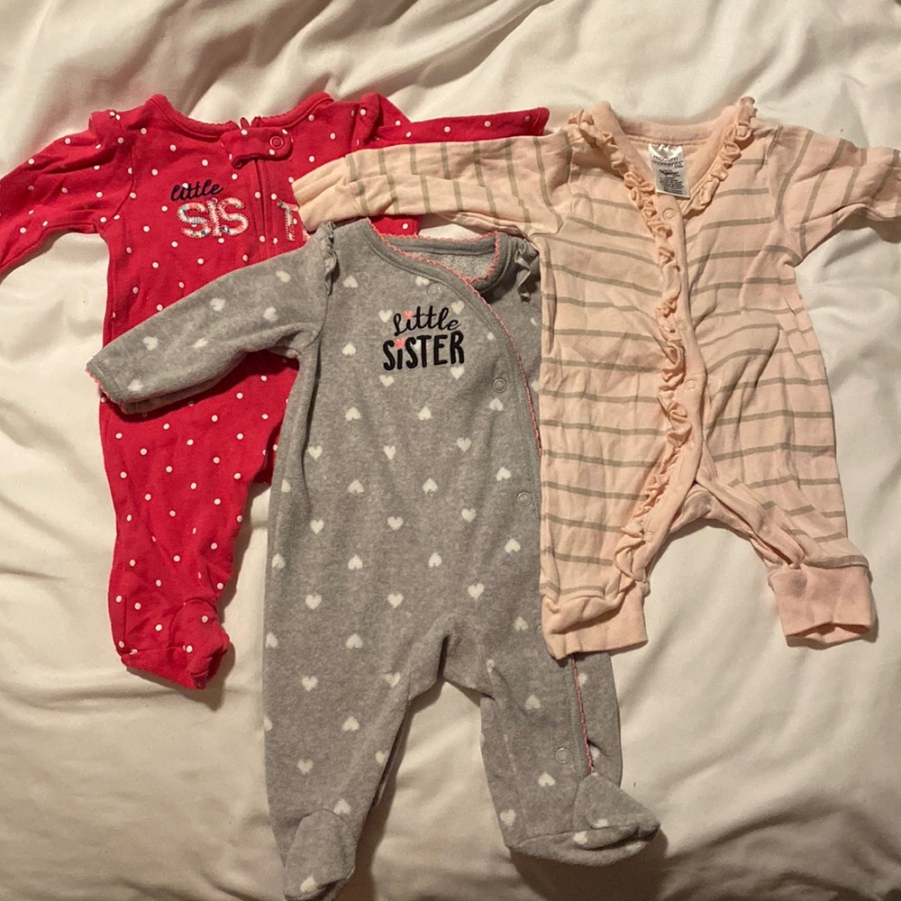 Bundle of 3 newborn one pieces